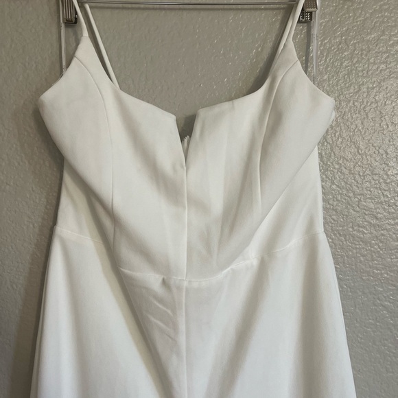 NWOT Cheers to Chic Ivory Sleeveless Wide-Leg Jumpsuit - Picture 4 of 7